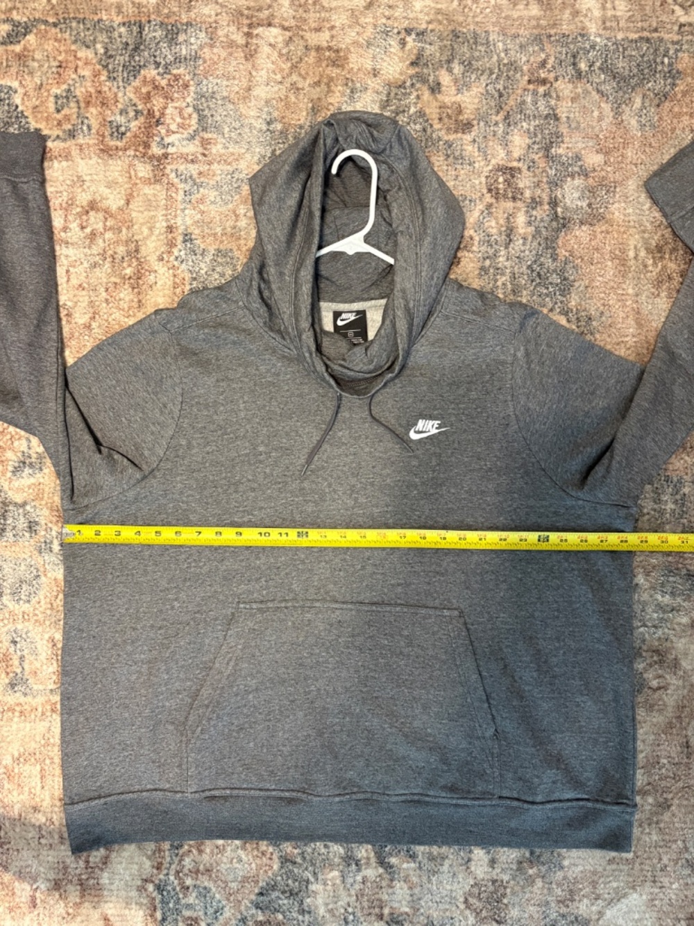 Nike Sportswear Women's Plus L/S Cowl-Neck Pullover Hoodie Sweatshirt 3X Gray - Picture 6 of 9